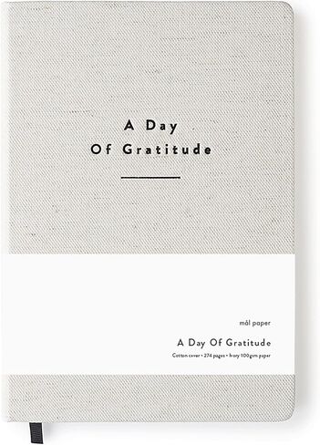 Mål Paper Daily Gratitude Journal - غلاف مقوى من جلد البولي يوريثان الأسود | دفتر يومي غير مؤرخ لمدة 6 أشهر | التأكيدات والاقتباسات والنوايا والتأمل ليلا ونهارا | لمسة نهائية يدوية، هدية فريدة للرجال والنساء in Saudi Arabia