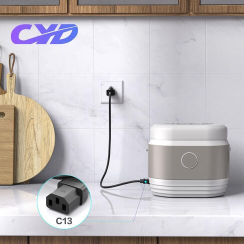 كابل سلك طاقة CYD 3 Prong 4FT PC متوافق مع Dell وSamsung وLG وSony وBenQ وAcer وAsus وViewSonic وCompaq سلك طاقة شاشة الكمبيوتر (NEMA 5-15P إلى IEC60320 C13)، 3 عبوات in Kuwait