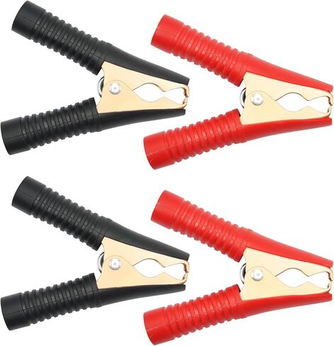 100A Battery Alligator Clips,90mm Car Battery Charger Clamps,Battery Clips Replacement Jumper Cables Boost Clamp,for Car Auto Vehicle Boat (4Pcs） in Saudi Arabia