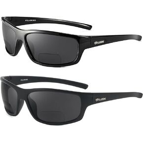 القراءة ثنائية البؤرة النظارات الشمسية للرجال والنساء ، واللف حول الرياضة قارئ صيد الأسماك الشمس نظارات UV حماية in Kuwait