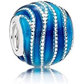 Genuine 925 Sterling Silver Wild Blue Vortex Charm Suitable for Original Bracelets Beads DIY Jewelry for Women S1511 in Saudi Arabia