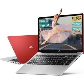 15.6-FHD-LAPTOP student-laptop ، 16GB RAM 1TB SSD ، Intel Pentium Quad-core N100 Processor (حتى 3.4 جيجا هرتز) بصمة لوحة المفاتيح الخلفية واي فاي 6 BT5.2 in Kuwait