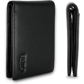 Leather Wallets For Men | A RFID Wallet For Men Designed to Securely Carry Your Essentials. Full-Grain Leather Slim Wallet, Small And Thin Italian Trifold Design (Brown) in Saudi Arabia