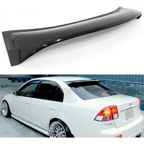 المفسد الخلفي السوداء لصالح 2001 2002 2003 2004 2005 H0NDA Civic 4DR Sedan Acrylic Roof Wings Wing Poundor in Kuwait