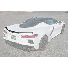 Replacement for 2020-Present Chevrolet Corvette C8 Base Models | GM Factory Z51 Air Design Low Profile Style ABS Plastic - Matte Black Rear Trunk Lid Wing Spoiler in Saudi Arabia