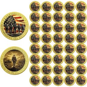 42 PCS عملة تحدي عسكرية تتذكر التقدير المخضرم جميع الذين خدموا هدايا يوم المخضرم المخضرم. in Kuwait