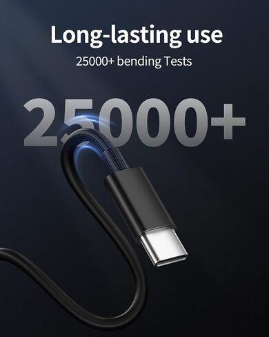 USB C to USB C Cable 10FT, 2-Pack 10 Foot Long Charging Cable Type C Fast Charger Cord for iPhone 16/15 Pro Max/Plus/16e, iPad Pro/Air/Mini, MacBook, Samsung S25/S24/S23, Pixel 9/8/7, Tablet, Android in Kuwait