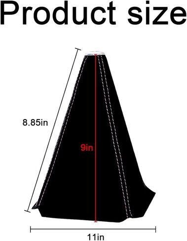 BESULEN Car Shift Boot Cover, Suede Leather Shift Knob Boot Dust Cover, Manual/Auto Shifter Boot Sleeve Replacement, Handbrake Gaiter Boot Dust Cover Car Interior Accessories in Kuwait