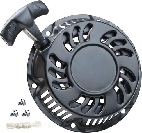 212 196 224 208 cc Recoil Pull Starter with Assembly w/Pulley Cup Compatible with Predator Champion Coleman Honda Westinghouse Firman Ryobi Simpson 5.5 6.5 hp Small Engines, black in Saudi Arabia