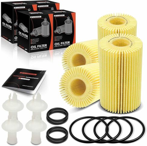 A-Premium 4-PC 10K Miles Protection Oil Filter Compatible with for Toyota Tundra 2007-2021, Sequoia 2008-2022, Land Cruiser 2008-2011 2013-2021 & Lexus GS F 2016-2020, IS F, IS500, LC500, LX570, RC F in Saudi Arabia