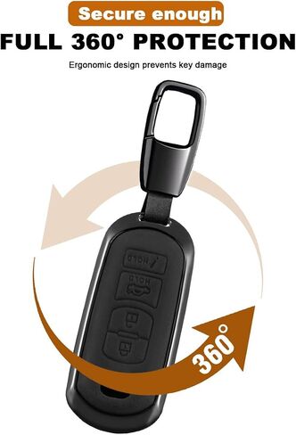 مفتاح تغطية السيارة الجلدية المتوافقة مع 2009-2019 3 6 8 Miata MX-5 Cx-3 Cx-5 Cx-7 Cx-9 أزرار مفتاح 4 (A4-Red) in Kuwait
