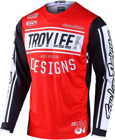 Troy Lee Designs GP Brazen Camo Jersey - Motocross Dirt Bike ATV Enduro Dual Sport Racing Off Road Long Sleeve Riding Gear - Adult Mens (Gray, LG) in Saudi Arabia