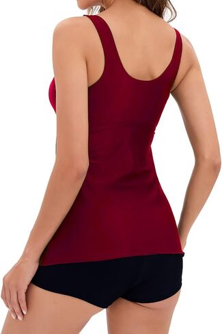 Tankini Swimsuits for Women 2025 Two Piece Swim Bathing Suits Tankini Top with Shorts Tummy Control Swimwear in Saudi Arabia