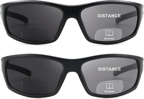 القراءة ثنائية البؤرة النظارات الشمسية للرجال والنساء ، واللف حول الرياضة قارئ صيد الأسماك الشمس نظارات UV حماية in Kuwait