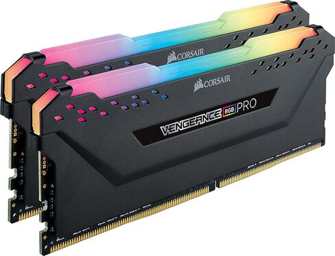 ذاكرة سطح المكتب Corsair Vengeance RGB PRO 128 جيجابايت (4 × 32 جيجابايت) DDR4 3000 (PC4-24000) C16 - أسود (CMW128GX4M4D3000C16) in Saudi Arabia