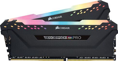 ذاكرة سطح المكتب Corsair Vengeance RGB PRO 128 جيجابايت (4 × 32 جيجابايت) DDR4 3000 (PC4-24000) C16 - أسود (CMW128GX4M4D3000C16) in Saudi Arabia