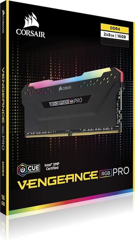 ذاكرة سطح المكتب Corsair Vengeance RGB PRO 128 جيجابايت (4 × 32 جيجابايت) DDR4 3000 (PC4-24000) C16 - أسود (CMW128GX4M4D3000C16) in Saudi Arabia
