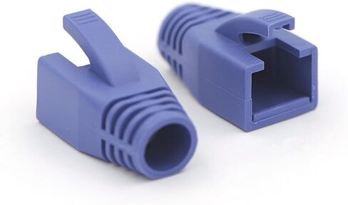 VCE 30-Pack Cat6A/Cat7 Ethernet RJ45 Boots Strain Relief Boots Cable Cap Connector Plug Cover Soft Plastic -Black in Kuwait