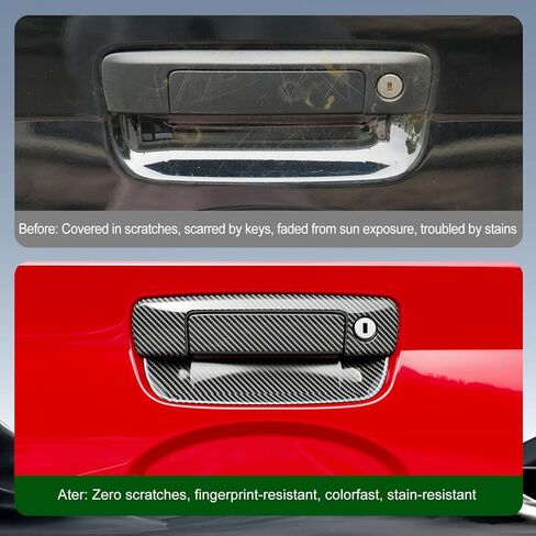Tailgate Handle Trim Compatible with 2022-2025 Ford Maverick Lift Gate Handle Rear Trunk Door Cover Replacement for 2022 2023 2024 2025 Ford Maverick Accessories (Glossy Black) in Saudi Arabia