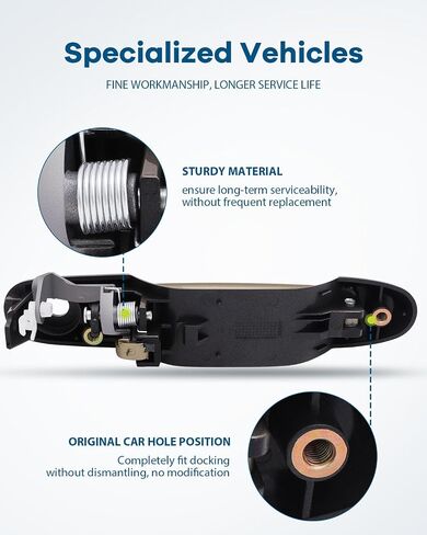 LUJUNTEC Exterior Door Handles,Front Rear Door Handles Driver Left Passenger Right Side,Replacement for 1998-2003 for Toyota for Sienna,4pcs Beige Handles Replace in Saudi Arabia