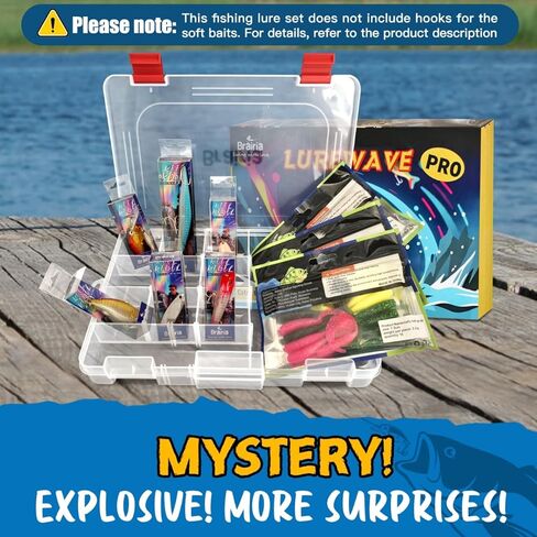 طقم الصيد الغامض - بداية الصيف للمبتدئين ، صندوق معالجة مع سحر الجهير/سمك السلمون المرقط والمراهقين والكبار هدية المياه العذبة in Kuwait