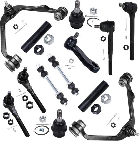 Detroit Axle - 13pc RWD Front End Suspension Kit for Ford F-150 F-250 Expedition Lincoln Blackwood Navigator, Upper Control Arms Lower Ball Joints Sway Bars Tie Rods Pitman Arms Replacement in Saudi Arabia