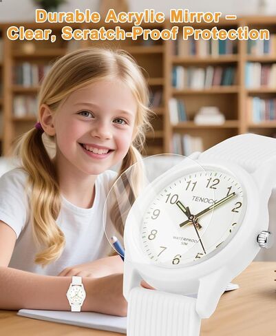 Kids Analog Watches for Girls Boys Kids Watches with Soft Band Learning Time 50M Waterproof Children Watch Easy to Read for Ages 4-12 Kids Gift in Saudi Arabia
