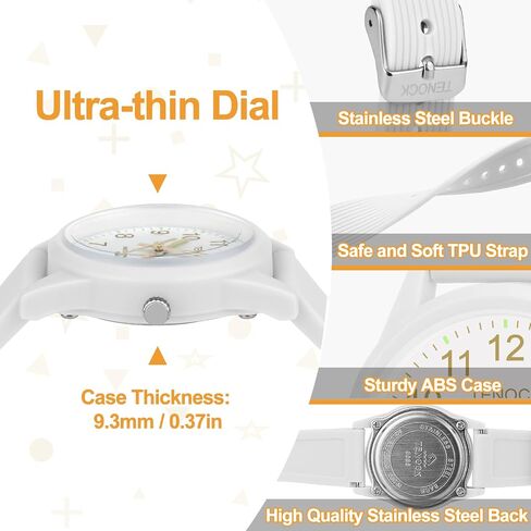 Kids Analog Watches for Girls Boys Kids Watches with Soft Band Learning Time 50M Waterproof Children Watch Easy to Read for Ages 4-12 Kids Gift in Saudi Arabia