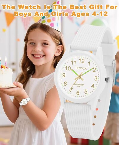 Kids Analog Watches for Girls Boys Kids Watches with Soft Band Learning Time 50M Waterproof Children Watch Easy to Read for Ages 4-12 Kids Gift in Saudi Arabia
