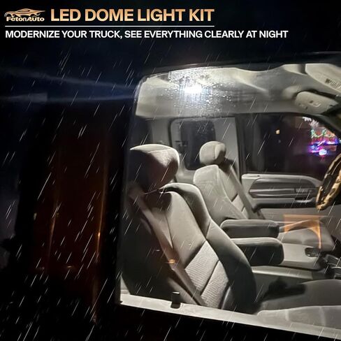 غطاء ضوء القبة الداخلي قبة غلاف صافي العدسة مع PCB أبيض LED لعام 1999-2007 FORD F250 F350 F450 F550 رحلة ، F150 Expedition Mustang Taurus ، 6000k أبيض خريطة السقف مصباح مصباح مصباح in Saudi Arabia