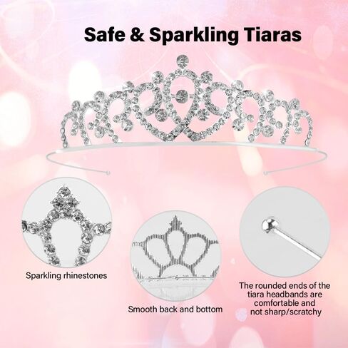 TOBATOBA 10Pcs Gold Tiaras for Women Girls Sparkling Rhinestone Princess Tiara Headband Rapunzel Crowns for Women Tiaras Set Small Tiara Bulk for Birthday Party Wedding School Classroom Costumes Proms in Kuwait