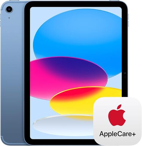 Apple iPad 11 بوصة: رقاقة A16 ، طراز 11 بوصة ، شاشة شبكية شبكية سائلة ، 128 جيجابايت ، Wi-Fi 6 + 5G الخلوية ، الكاميرا الخلفية الأمامية/12 ميجابكسل/12 ميجابكسل ، معرف اللمس ، عمر البطارية طوال اليوم-الأزرق مع Applecare + (2 سنة) in Saudi Arabia