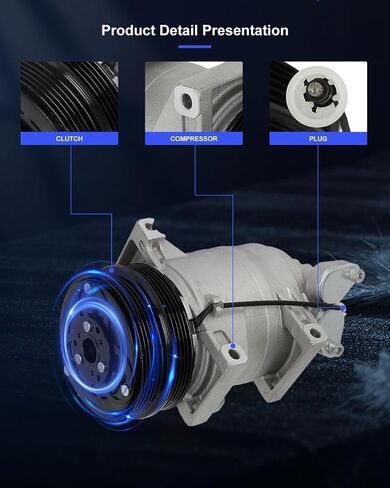 ECCPP A/C Compressor with Clutch 2009-2013 Fit for Volvo C30 1.6L 2.4L 2.5L AC Compressor in Saudi Arabia