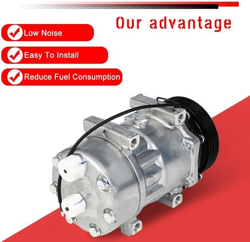 cciyu Air Conditioning Compressor 1994-1996 Fit for Jeep Cherokee Wagoneer Wrangler Strong Cooling A/C Compressor Replaces in Saudi Arabia