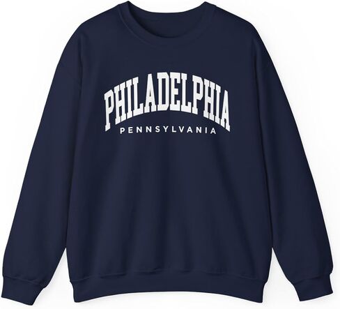 Philadelphia Pennsylvania Adult Unisex Crewneck Sweatshirt in Saudi Arabia