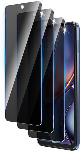 3+3 Pack Privacy Screen Protector Designed for Motorola Moto G 5G 2025 With 3 Pack Camera Lens Protector,Full Coverage Anti-Spy Tempered Glass Film,9H Hardness,Bubble Free,Easy to Install in Saudi Arabia