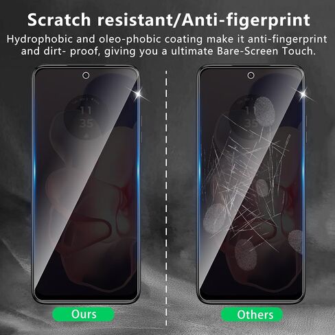 3+3 Pack Privacy Screen Protector Designed for Motorola Moto G 5G 2025 With 3 Pack Camera Lens Protector,Full Coverage Anti-Spy Tempered Glass Film,9H Hardness,Bubble Free,Easy to Install in Saudi Arabia