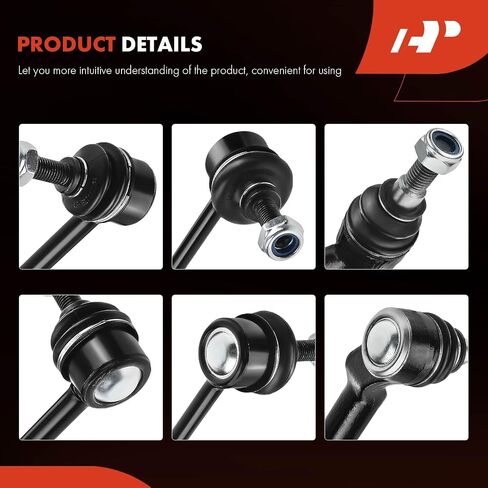 A-Premium Set of 6, Front & Rear Sway Bar Link, Front Outer Tie Rod End, Compatible with Land Rover LR2 2008-2015 in Saudi Arabia