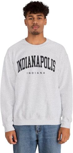 Indianapolis Indiana Adult Unisex Crewneck Sweatshirt in Saudi Arabia