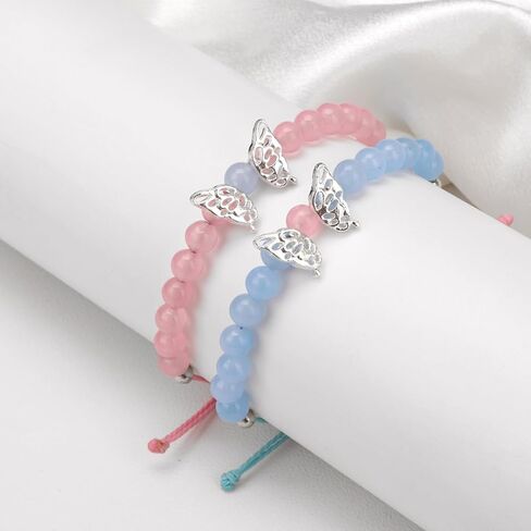 GolbalJew Butterfly Friendship Matching Bracelets for Best Friend Cute Charm BFF Bracelets Jewelry Gifts for Women Stone Beads Stretch Beaded Bracelet in Kuwait