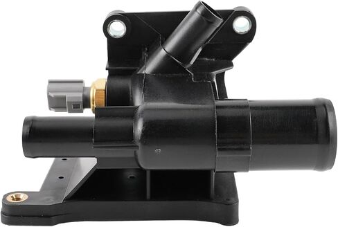 AUTOKAY Engine Coolant Water Outlet Thermostat with Sensor for Mazda 3 5 6 2006-2013 CX-7 2010-2012 Water Outlet Engine Coolant Thermostat Housing Replaces LF941517Z LF94-15-17Z 902-690 in Saudi Arabia