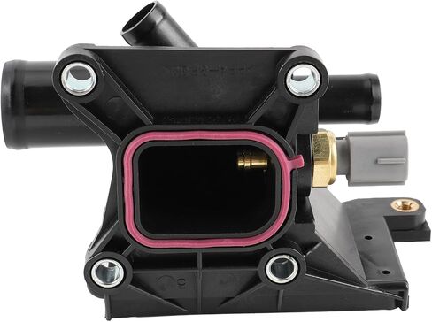 AUTOKAY Engine Coolant Water Outlet Thermostat with Sensor for Mazda 3 5 6 2006-2013 CX-7 2010-2012 Water Outlet Engine Coolant Thermostat Housing Replaces LF941517Z LF94-15-17Z 902-690 in Saudi Arabia