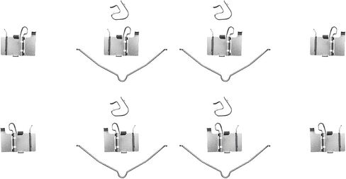 Detroit Axle - Front Brake Pads for Toyota Sienna Highlander Camry Avalon Lexus NX200t NX300 NX300h RX350 RX350L RX450hL RX450h, Ceramic Brake Pads with Hardware Replacement in Saudi Arabia