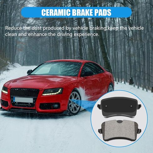 Automotive Replacement Rear Brake Pads Fit Audi A6/A6 Quattro/A7 Quattro/A8 Quattro/RS5/RS7/S6/S7/S8,Porsche Macan,Ceramic Disc Brake Pads for Car Rear Rotors,Reliable Stopping Power in Saudi Arabia
