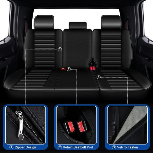 تغطي مقعد سيارة Aomsazto مجموعة كاملة مناسبة ل Dodge Ram 2002-2025 1500 2500 3500 شاحنة بيك آب CREW رباعية مع مقعد منحني ، أسود in Saudi Arabia