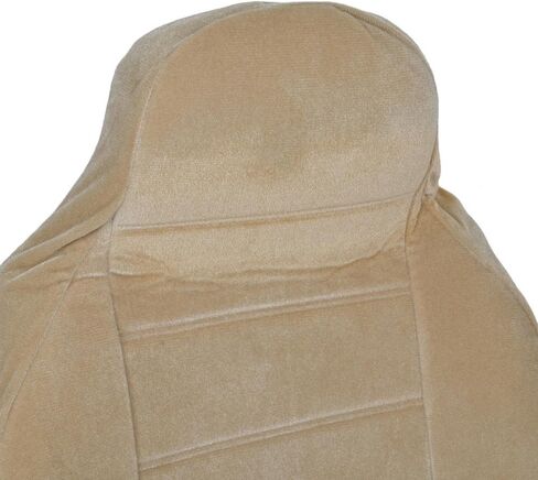 BDK Beige Full Cloth High Back Auto Seat Covers Encore Style 2 pc Premium in Saudi Arabia