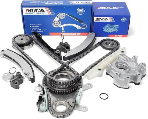 MOCA Timing Chain Kit & Oil Pump Fit 2002-2003 for Dodge Ram 1500 & for Jeep Liberty 3.7L 226Cu. In. V6 GAS SOHC Naturally Aspirated VIN Code K - JTEC Design in Saudi Arabia