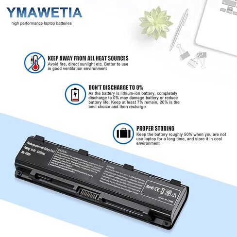New 48Wh PA3817U-1BRS Battery Replacement for Satellite C655 C675 C675D L645 L645D L655 L655D L675 L675D L745 L755 L755D P745 P755 P775 M645 A660 A655 PA3817U Series Laptop Battery in Saudi Arabia