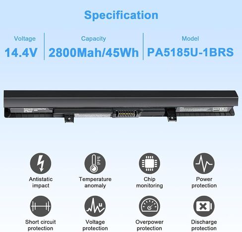 New 48Wh PA3817U-1BRS Battery Replacement for Satellite C655 C675 C675D L645 L645D L655 L655D L675 L675D L745 L755 L755D P745 P755 P775 M645 A660 A655 PA3817U Series Laptop Battery in Saudi Arabia