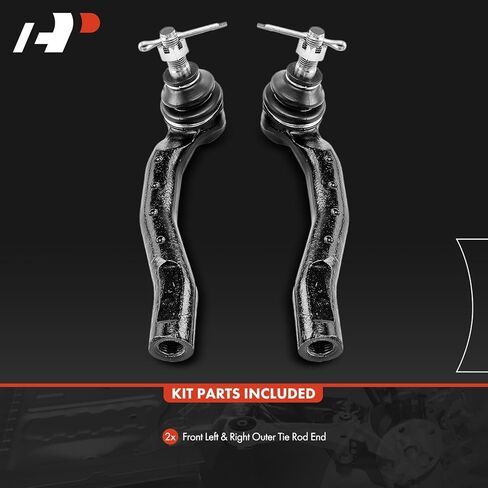 A-Premium 2 x Front Outer Tie Rod Ends, Compatible with Toyota Yaris 2006-2014, Prius C 2012-2019 in Saudi Arabia